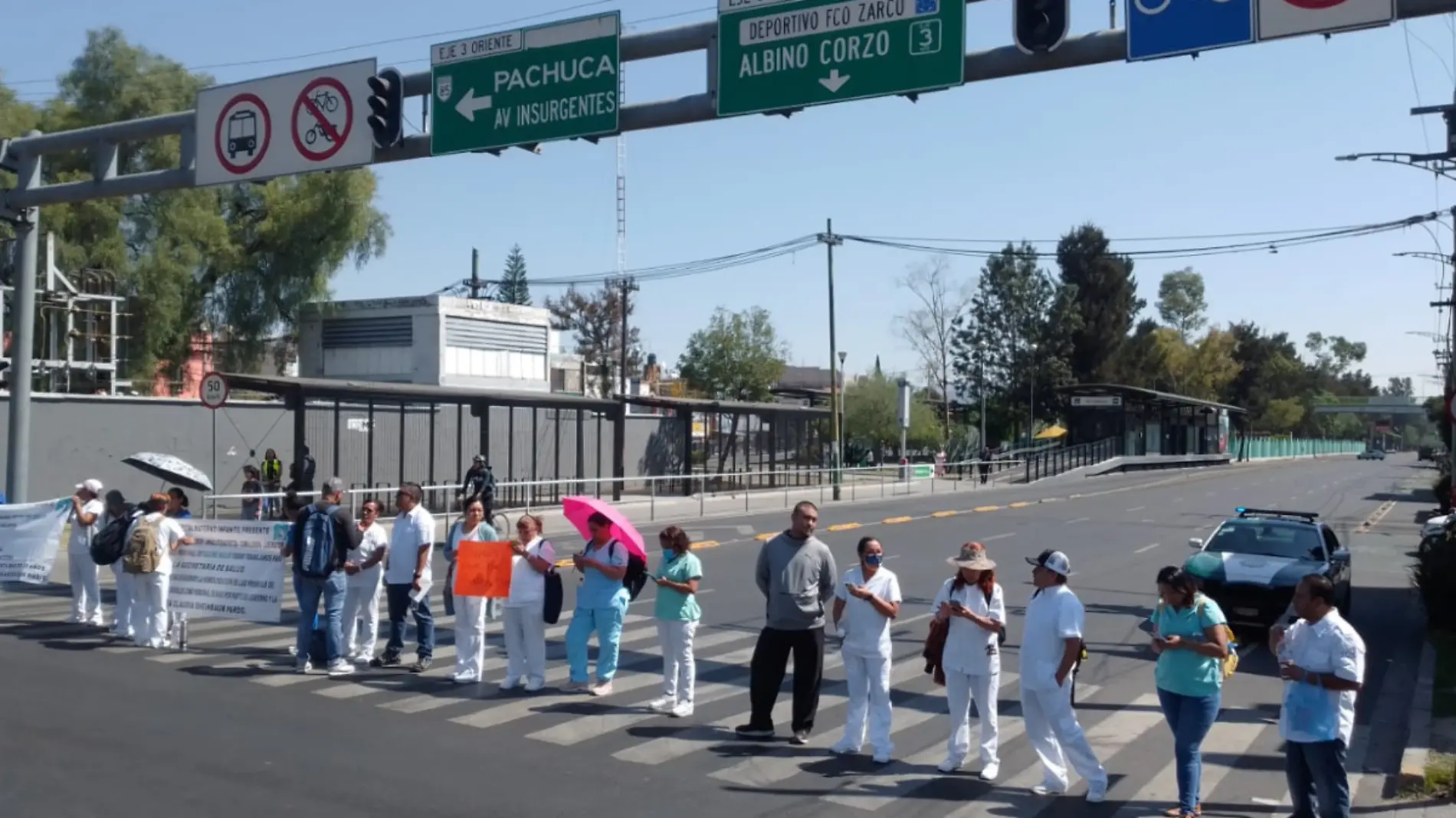 Bloqueo médicos CDMX 3